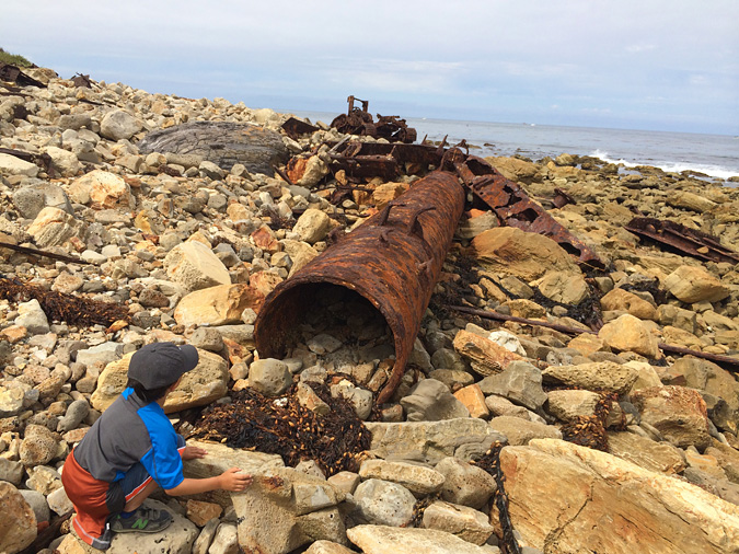 SS Dominator shipwreck remains, Palos Verdes Cove