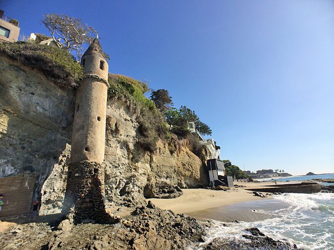The Victoria Beach tower, looking south